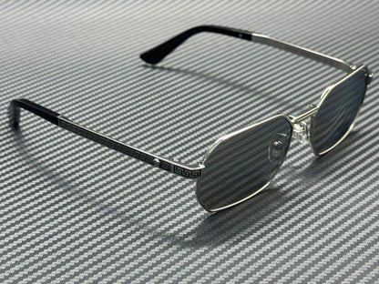VERSACE VE2297 10006G Silver Grey Mirror Men's 54 mm Sunglasses