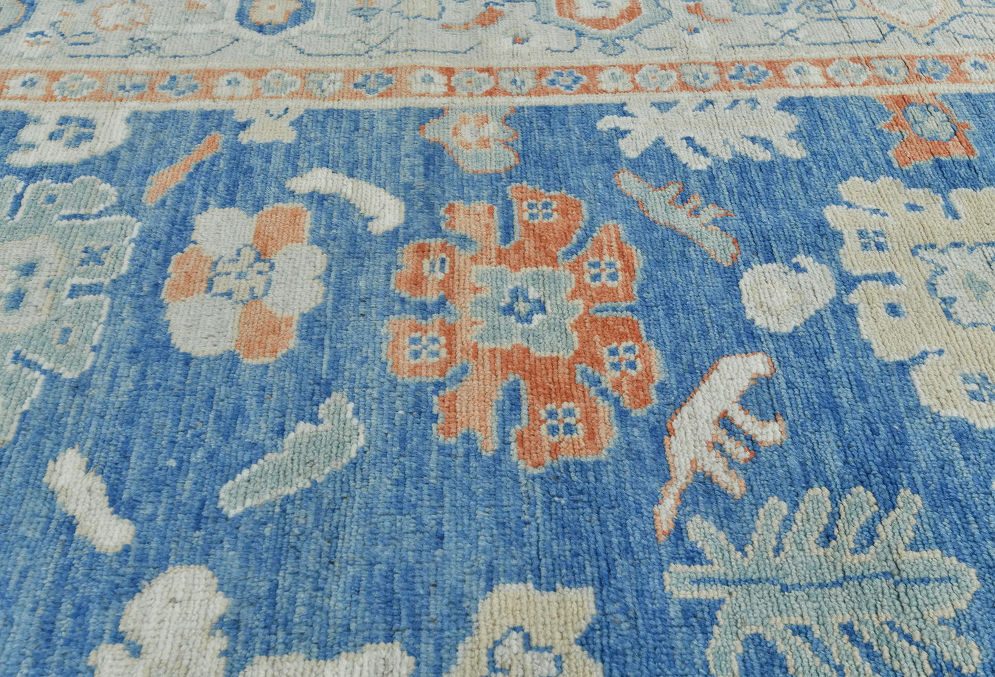 Handmade Pakistan Oushak Oriental Rug Muted Floral Design Bedroom Carpet 8X10 ft