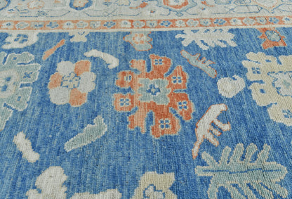 Handmade Pakistan Oushak Oriental Rug Muted Floral Design Bedroom Carpet 8X10 ft