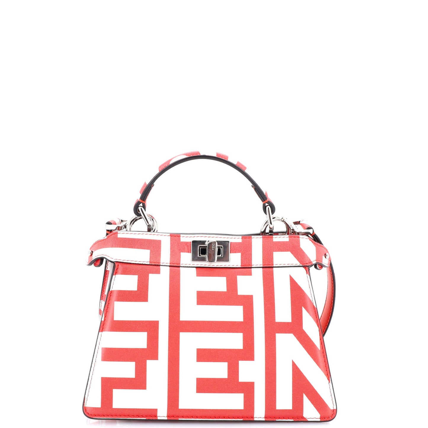 Fendi X Marc Jacobs Peekaboo Iseeu Bag Printed Leather Petite