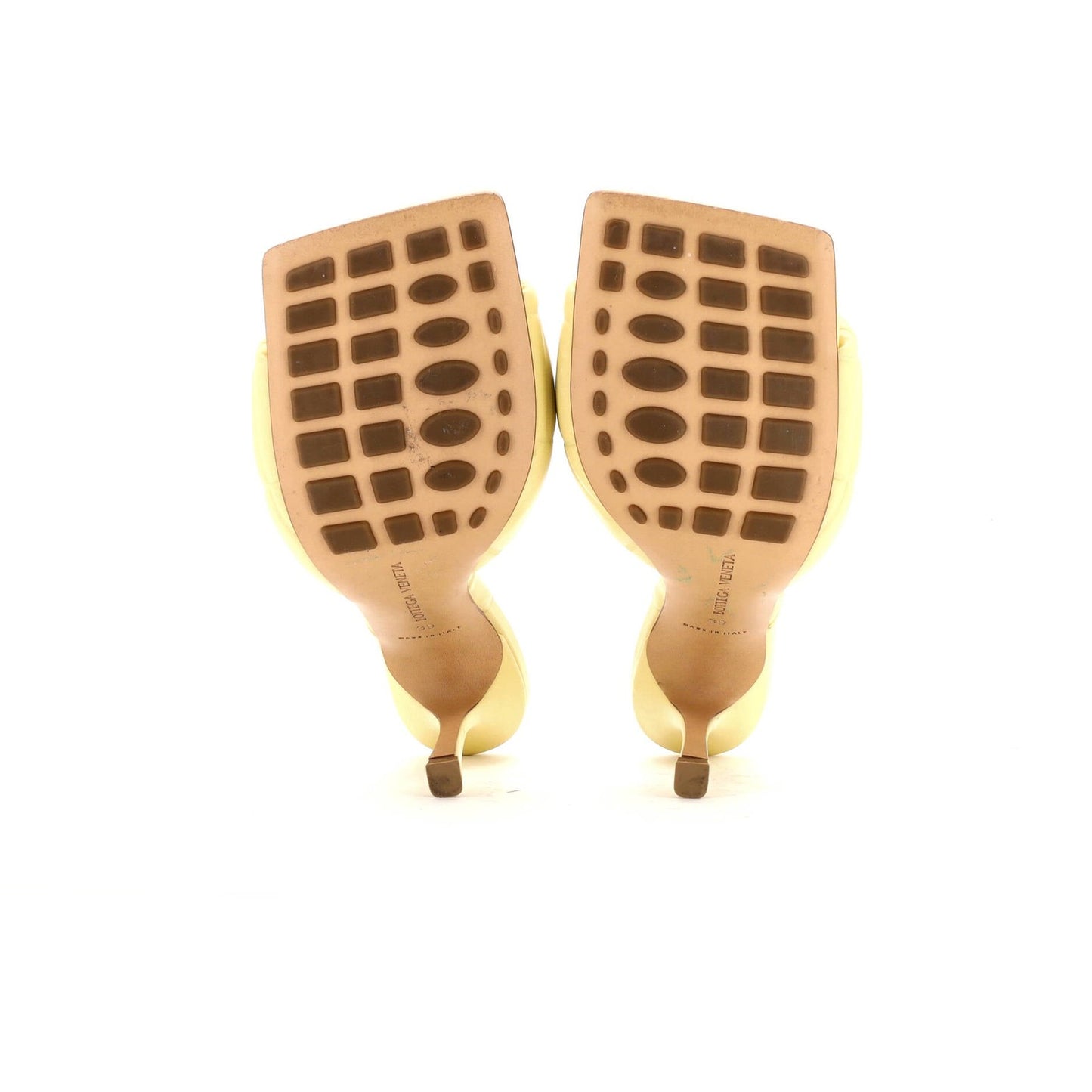 Bottega Veneta Women'S The Padded Heeled Sandals Quilted Leather