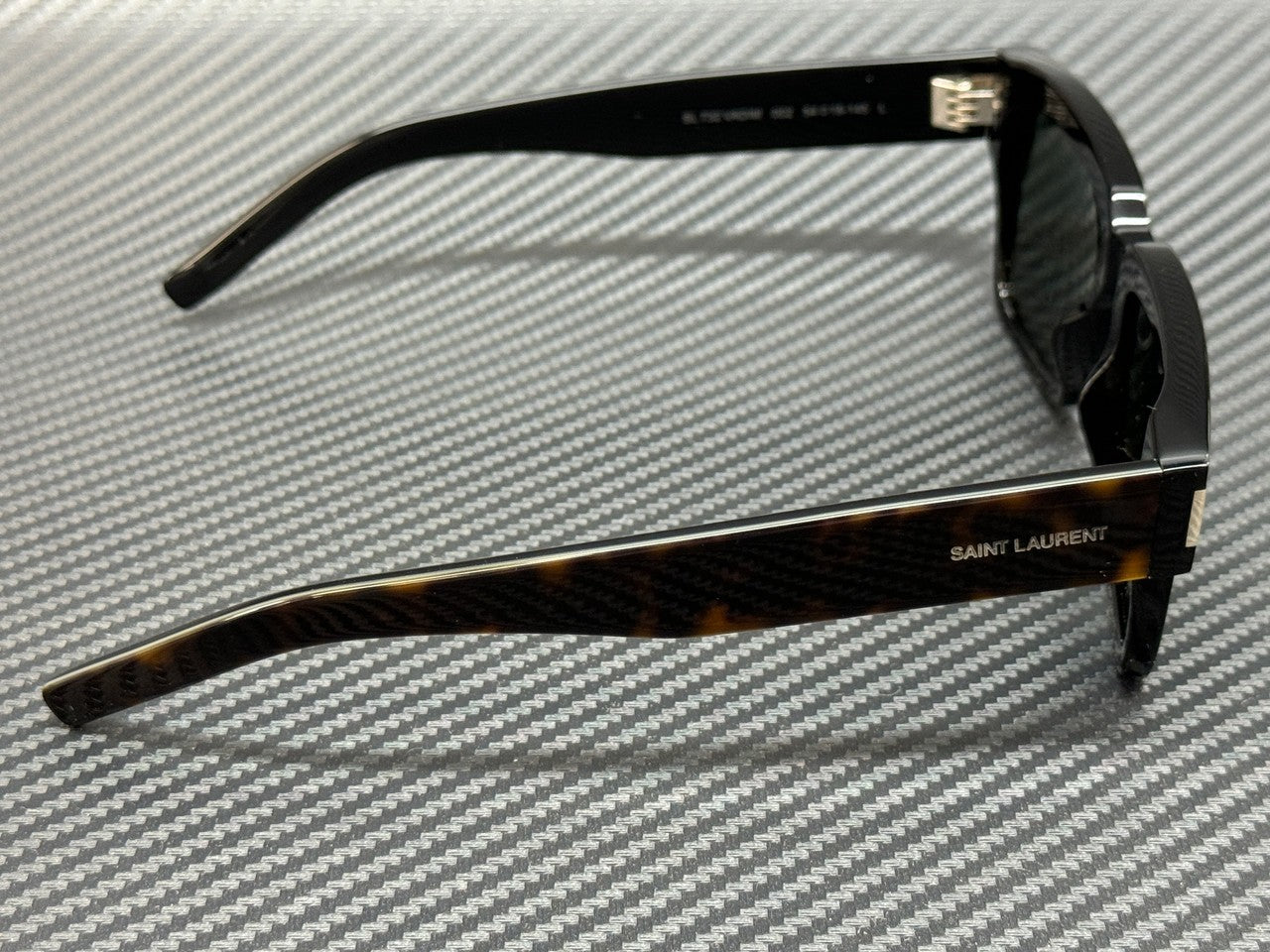 SAINT LAURENT SL 732 002 VADIM Black Grey Unisex 54 mm Large Sunglasses