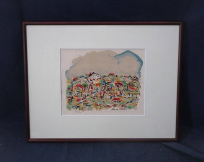 Henry Miller Lithograph Landscape Art signed ED 44/ 120 Framed Collectible Print