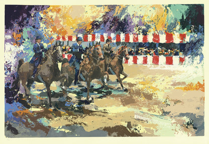 Wayland Moore Equestrian Extravaganza " Serigraph Contemporary M