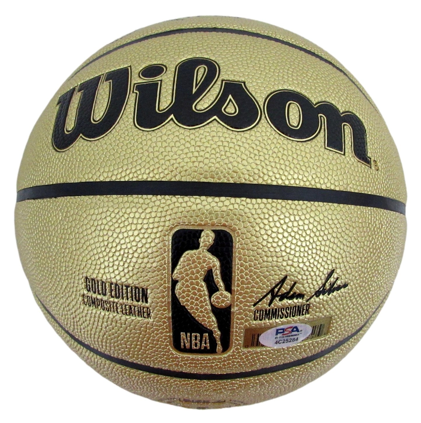 NBA Basketball Signed Wilson Gold Edition Larry Bird Celtics HOF 200499
