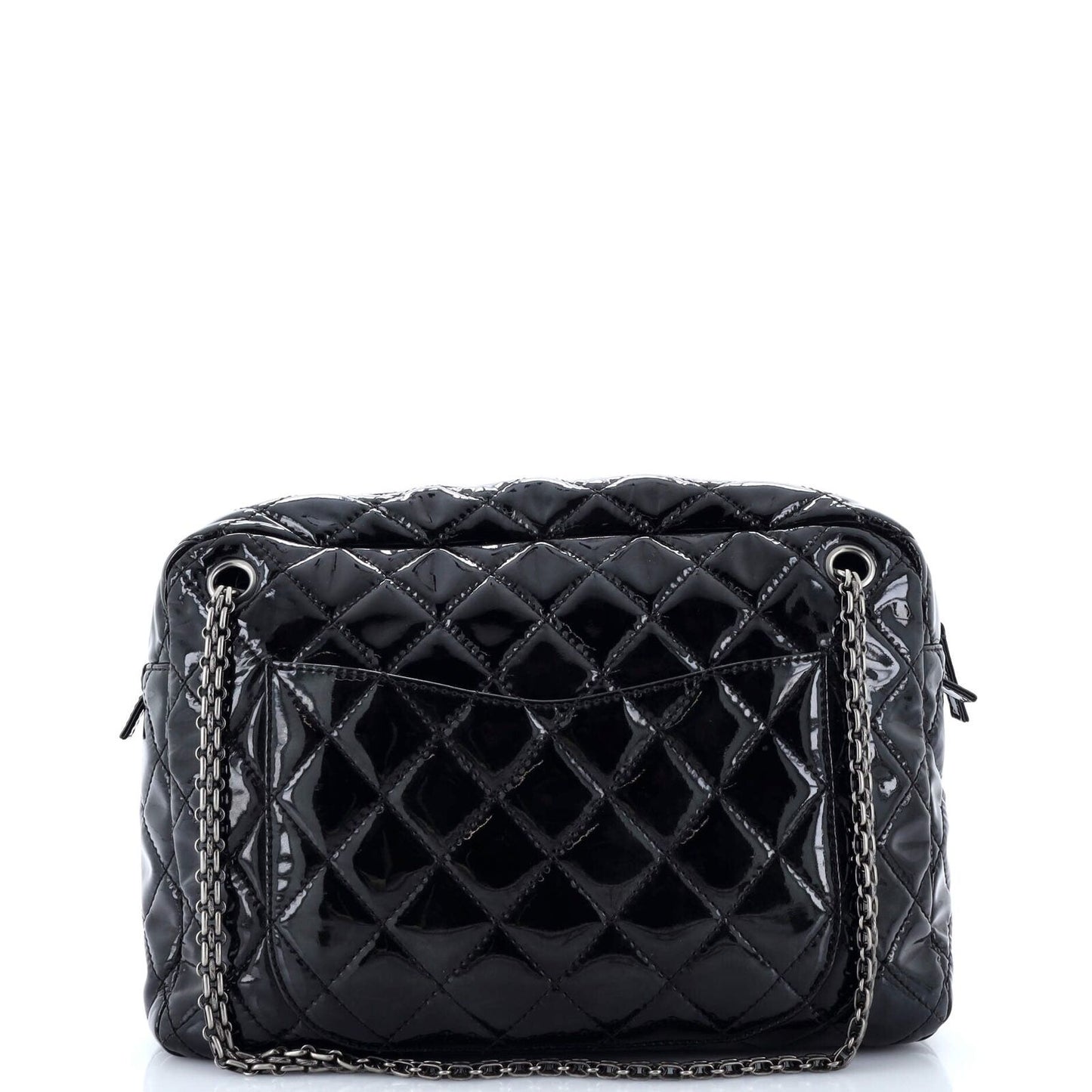 Chanel Reissue Camera Bag Quilted Patent Large