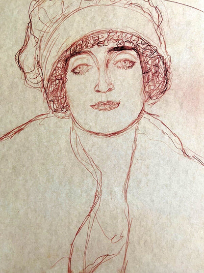 Gustav Klimt Lithograph Certified Signed (Egon Schiele.Edvard Munch)
