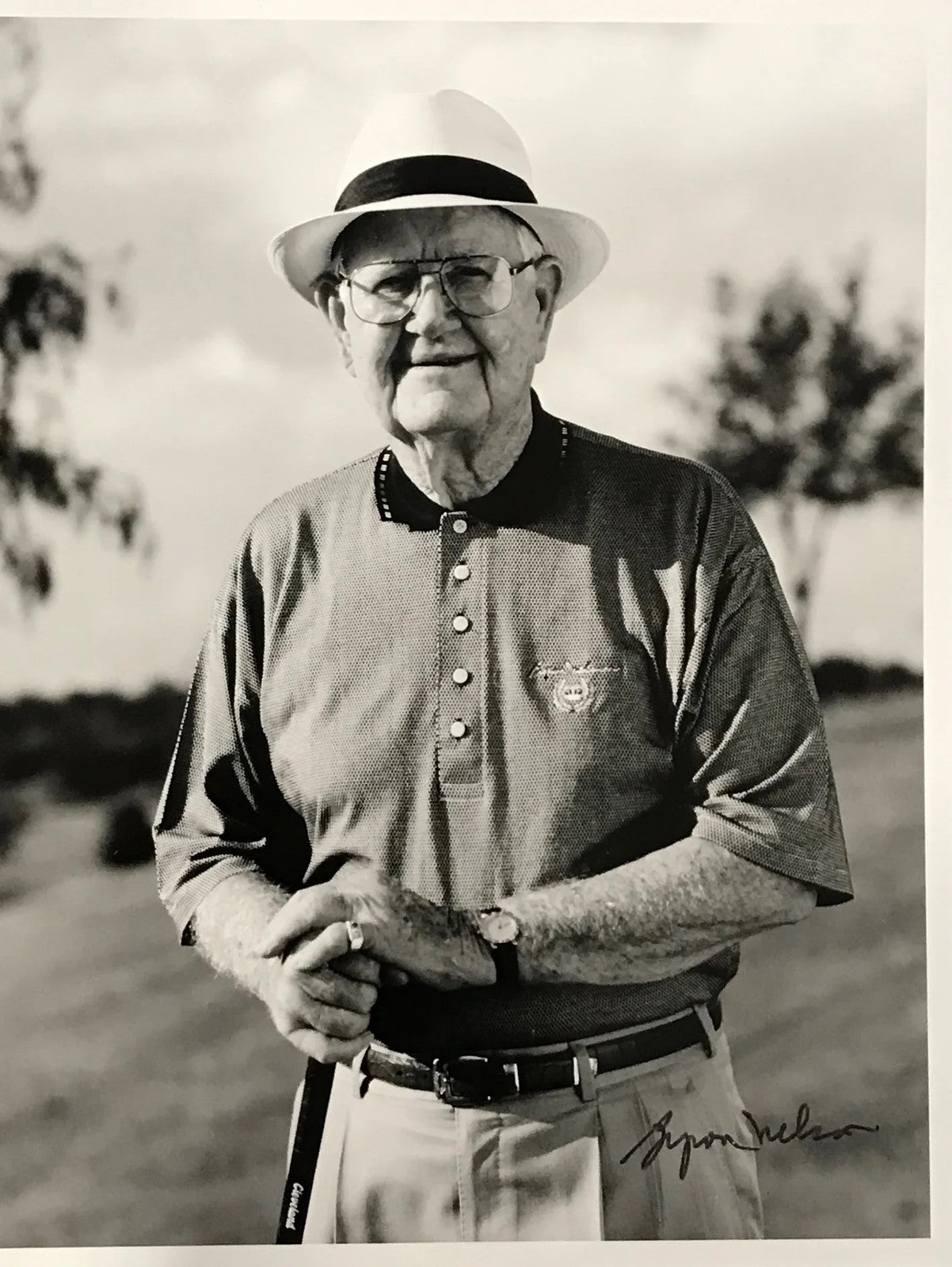 Byron Nelson Signed Golf 8X10 Photo