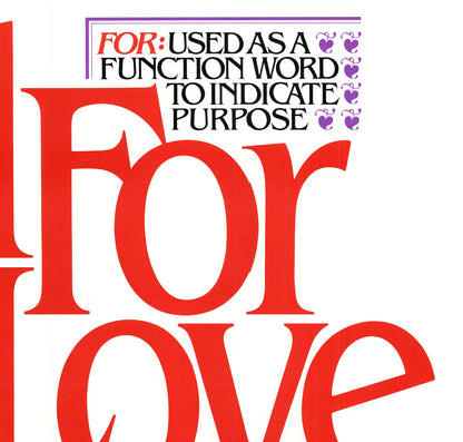 Studios Pushpin All For Love " Offset Lithograph
