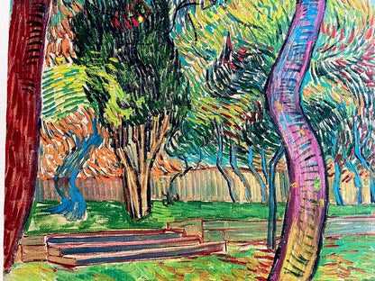 Vincent Van Gogh Museum Lithograph From A Painting Coa Signed Paul Klee Czanne