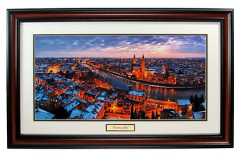 Verona Italy Pano 24X12 Photo Framed 187708