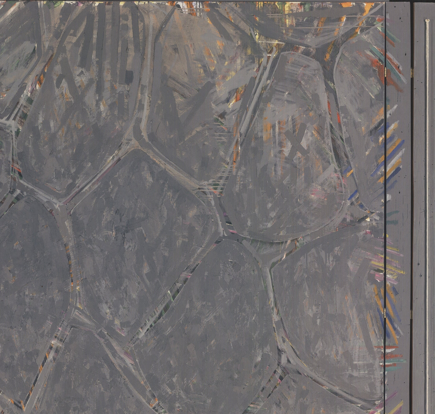 Jasper Johns Within " Poster Pop Art Blue Gray