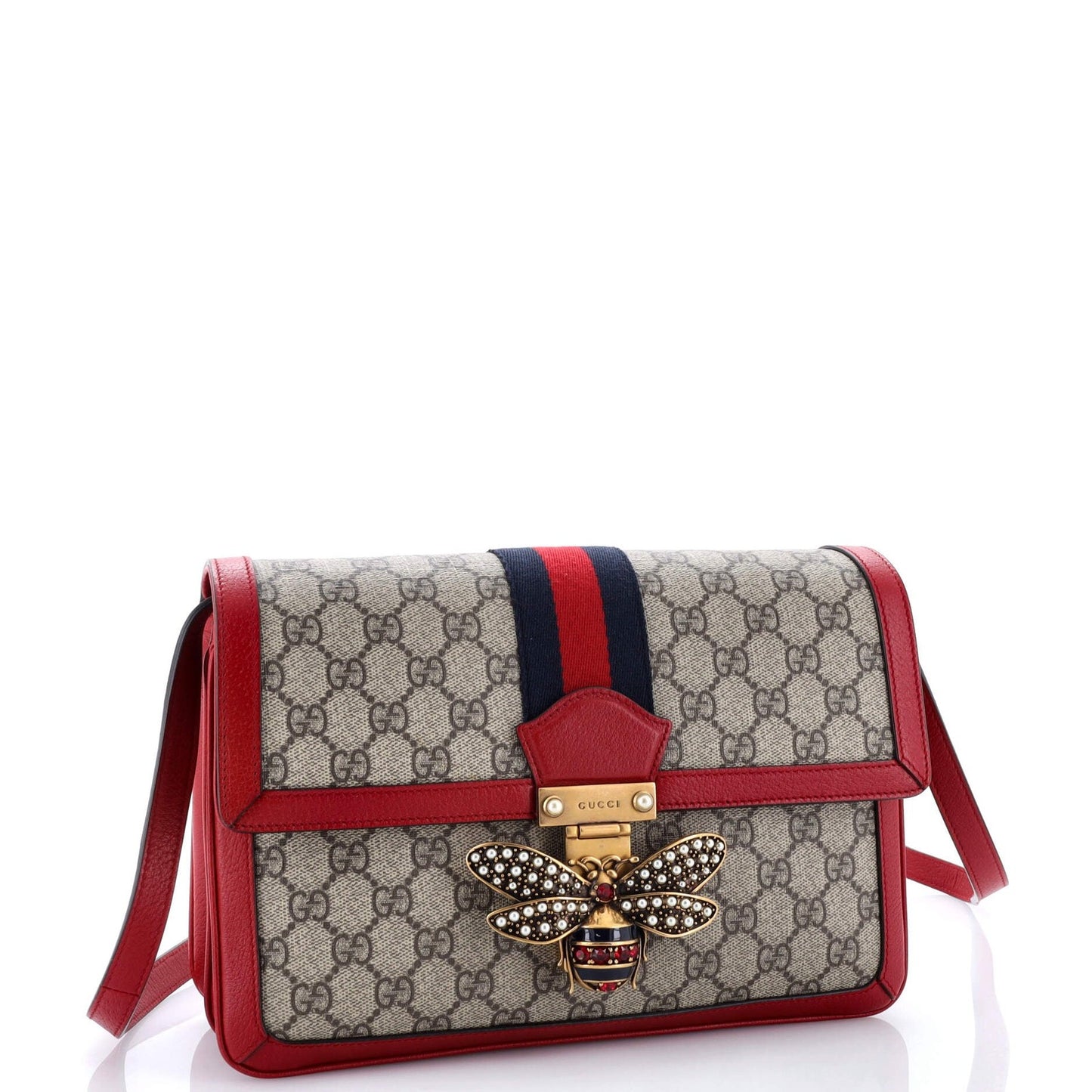 Gucci Queen Margaret Shoulder Bag Gg Coated Canvas Medium