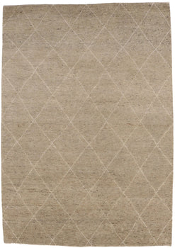 Handmade Moroccan Oriental Rug Khaki/Beige