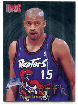 #105 Vince Carter 1998-99 Fleer Brilliants Rookie Card