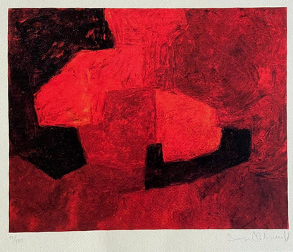 Serge Poliakoff Lithograph Moma Museum Firmata Op Numerata A Matita Crayon #