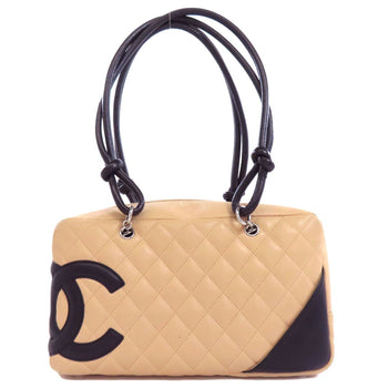 Calf CHANEL CAMBON LINE SilverHardware Handbag