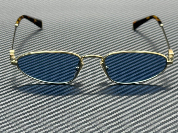 MIU MU A52S ZVN60O Pale Gold Light Blue Women's 52 mm Sunglasses