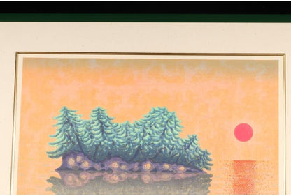 Munenori Makino Japanese Woodblock Print "Shouun" 1988 Signed Numbered Ed. 180