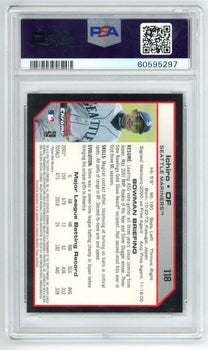 Ichiro 2004 Bowman Chrome #118 Psa Mt 9