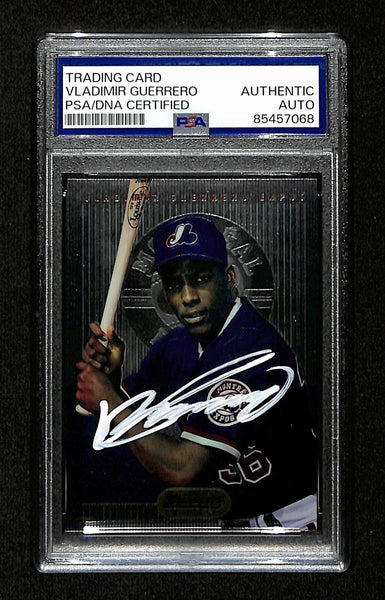 Vladimir Guerrero Signed/Auto 1995 Bowman'S Best Rc Card #2 Expos Psa/Dna 195159