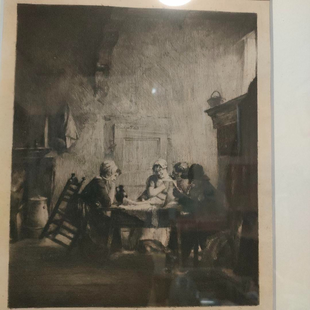 Ferdinand Schmutzer Signed Original Etching -Die