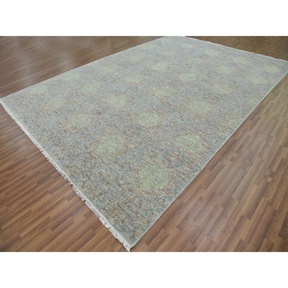 Oriental Rug - 10'x14'2" Hand Knotted - Obscured and Subtle - Wool