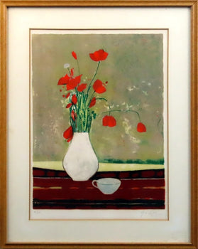 Rene Genis (France) Signed Original Lithograph Print Framed 