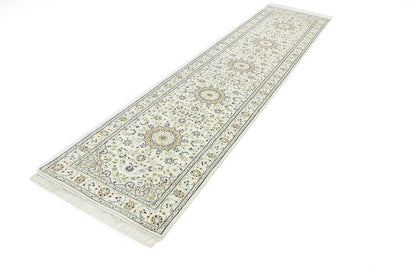 Indo-Nain Oriental Runner Rug Medallion Floral