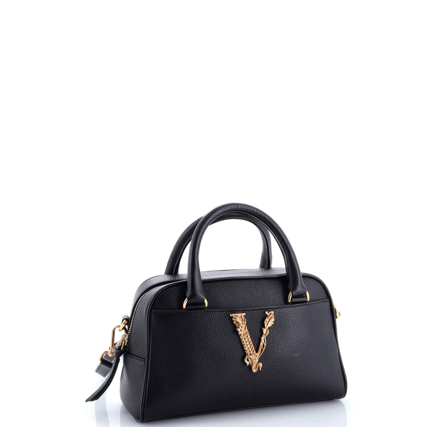 Versace Virtus Bowling Bag Leather