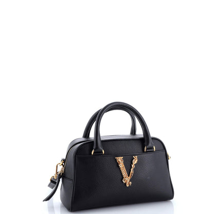 Versace Virtus Bowling Bag Leather