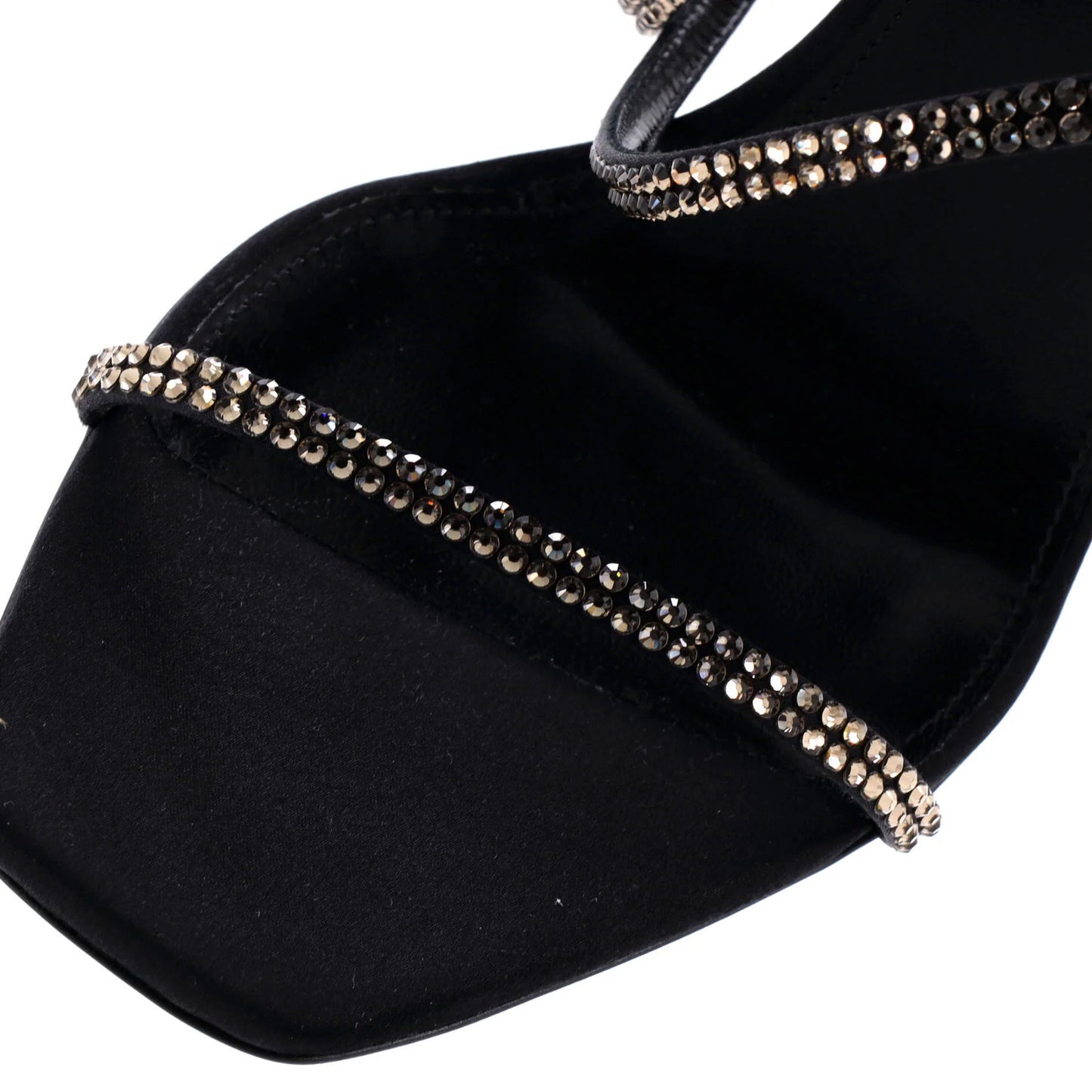 Saint Laurent Women'S Opyum Heels Crystal Embellished Satin 110