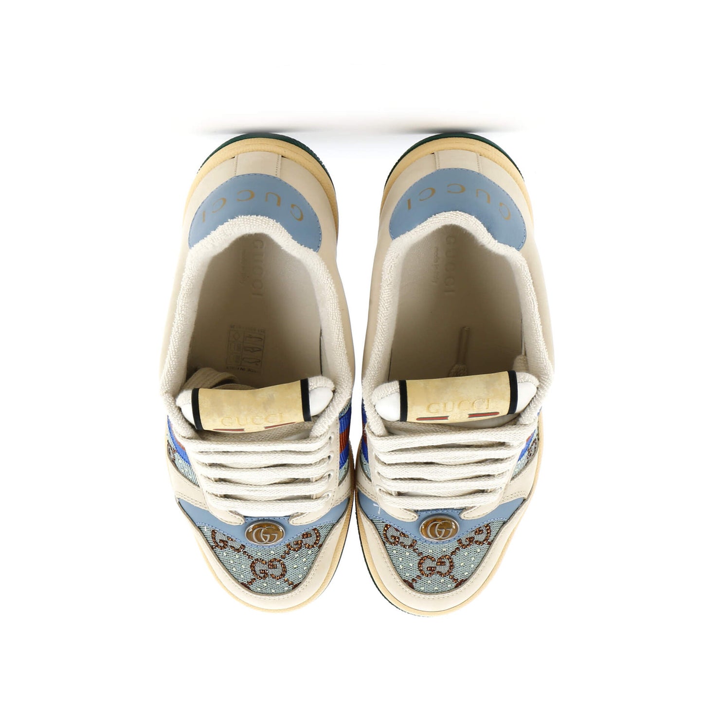 Gucci Screener Sneakers Gg Canvas With Crystals