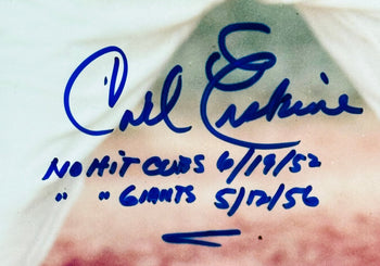 Carl Erskine Autographed 16X20 Baseball Photo