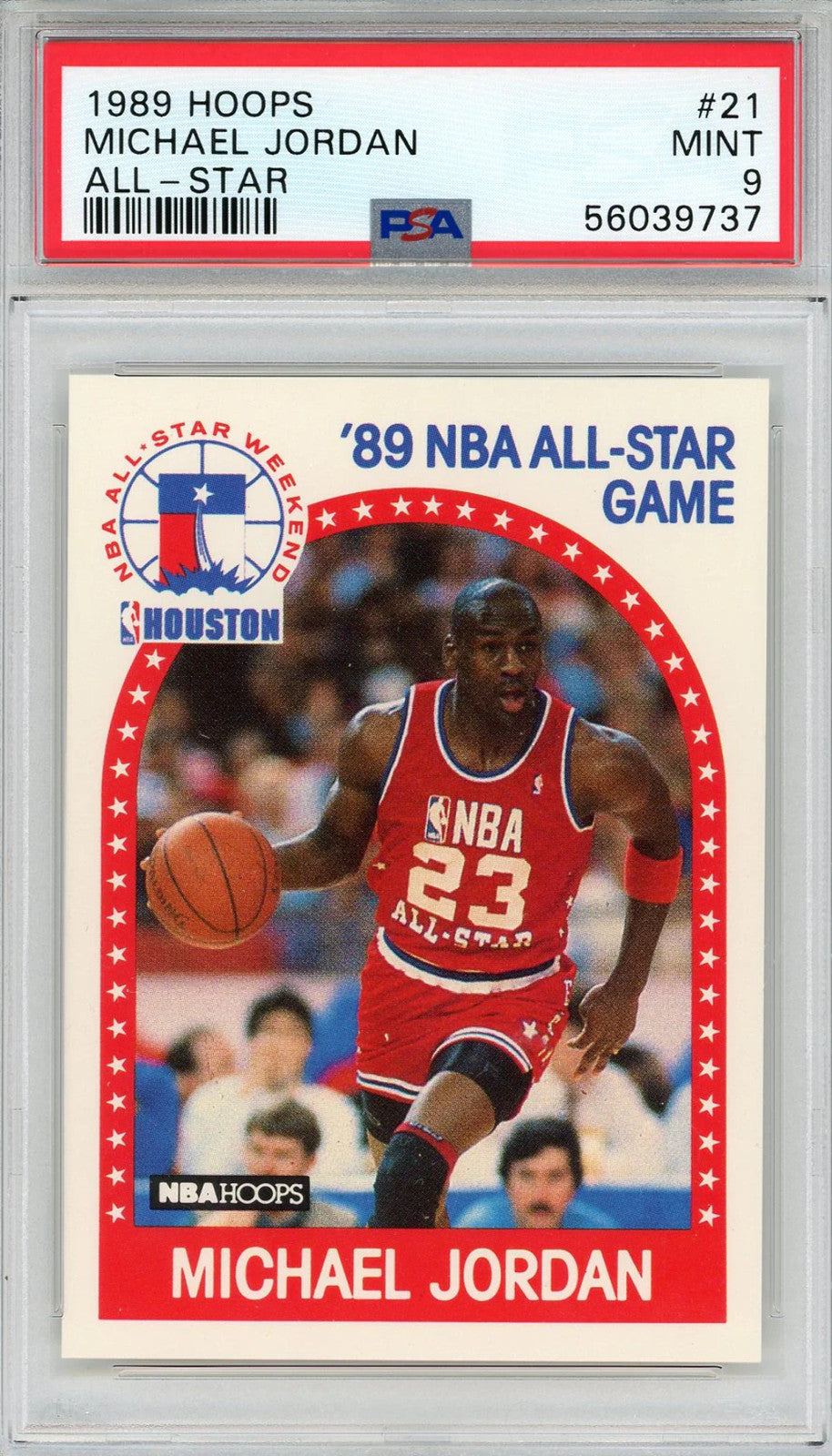 Michael Jordan 1989 Hoops All-Star Card #21 (Psa)