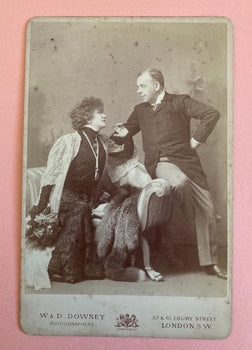 Antique Sarah Bernhardt Coquelin 64In Portrait