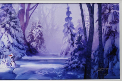 Olaf Mixed Media Art Signed Stephan Martiniere ED 43/ 295 Framed