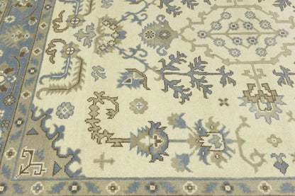 8X10 Ft Oushak Chobi Oriental Rug Floral Design