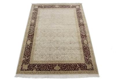 7X10 Ft Hand-Knotted Wool & Silk Oriental Rug 400
