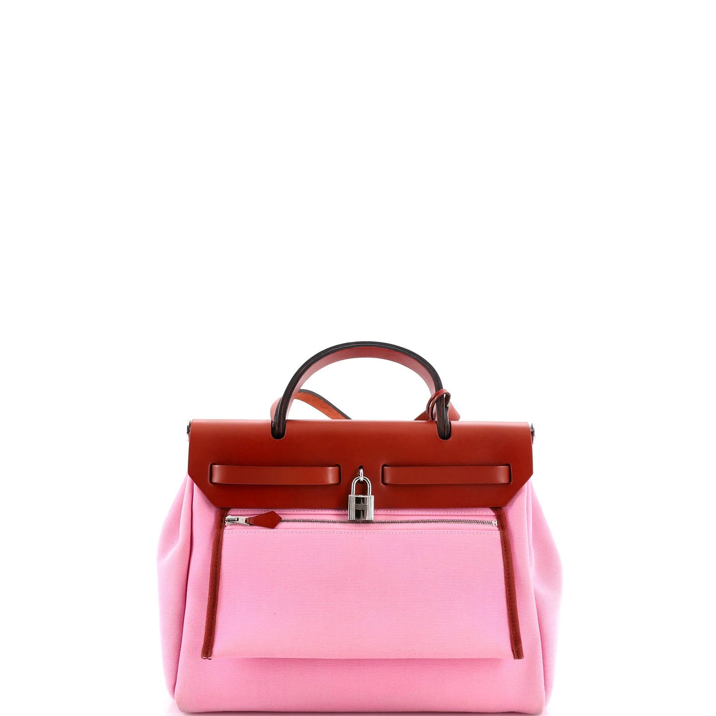 Hermes Herbag Zip Leather And Toile 31