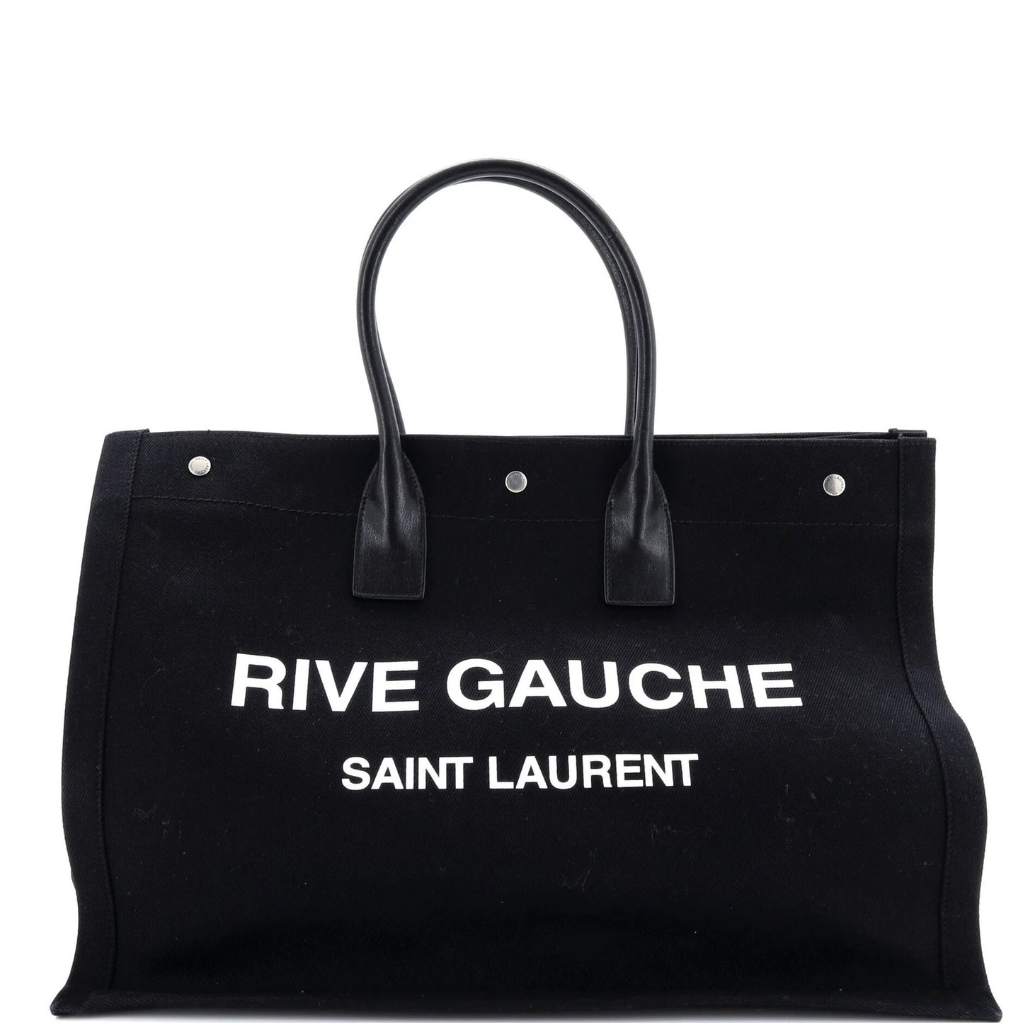 Saint Laurent Rive Gauche Shopper Tote Canvas Large
