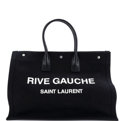 Saint Laurent Rive Gauche Shopper Tote Canvas Large