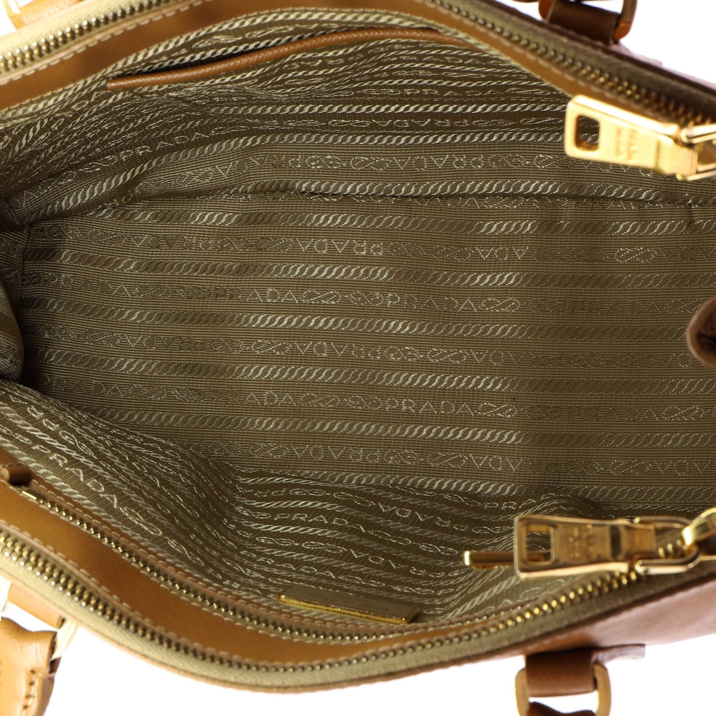 Prada Double Zip Lux Tote Saffiano Leather Small