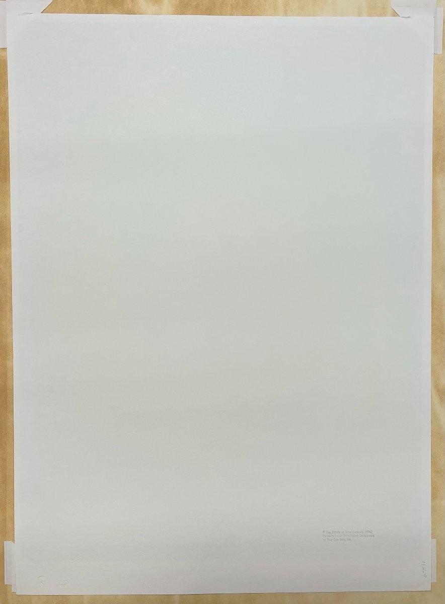 John Lennon Photographic Portrait Silkscreen 174/300 Signed By Yoko Ono W Mark