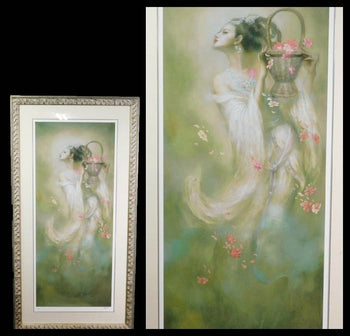 Zeng Hao (Chinese) - Beauty Spring Original Giclee Print Signed Framed Numbered