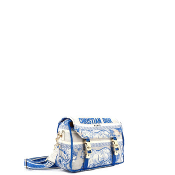 Christian Dior Diorcamp Messenger Bag Embroidered Canvas Small