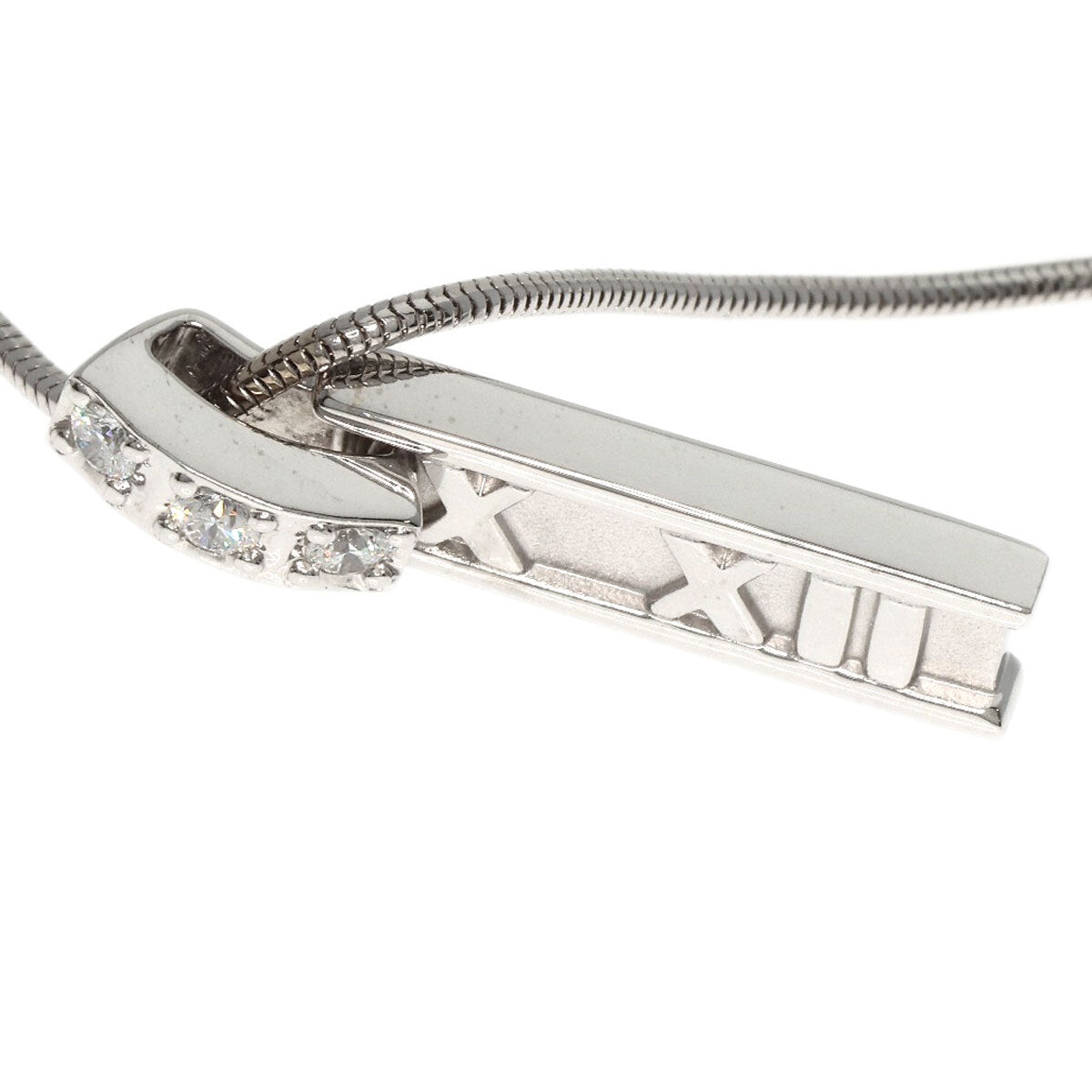 Tiffany&Co.   Necklace Atlas Bar Diamond K18