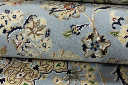 Handmade Indo-Nain Oriental Area Rug Floral
