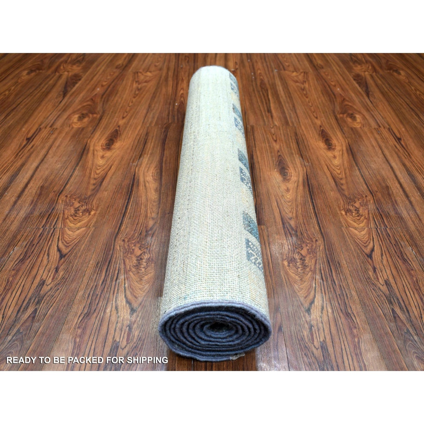 2'8"X7'8" Gray Afghan Kashkuli Gabbeh Design Wool Hand Knotted Runner Rug