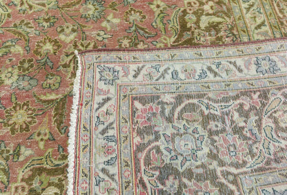 10X15 Antique Distressed Oriental Rug Muted
